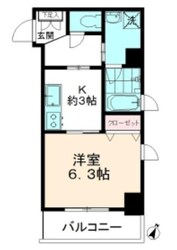 クオーレ西新宿の物件間取画像